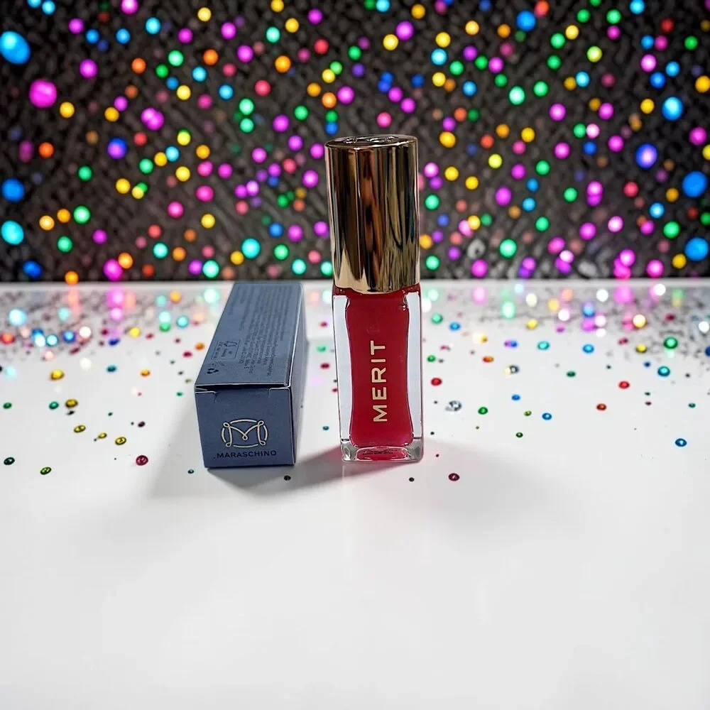 MERIT Shade Slick Gelée Tinted Lip Oil in MARASCHINO 0.23 oz full size NIB